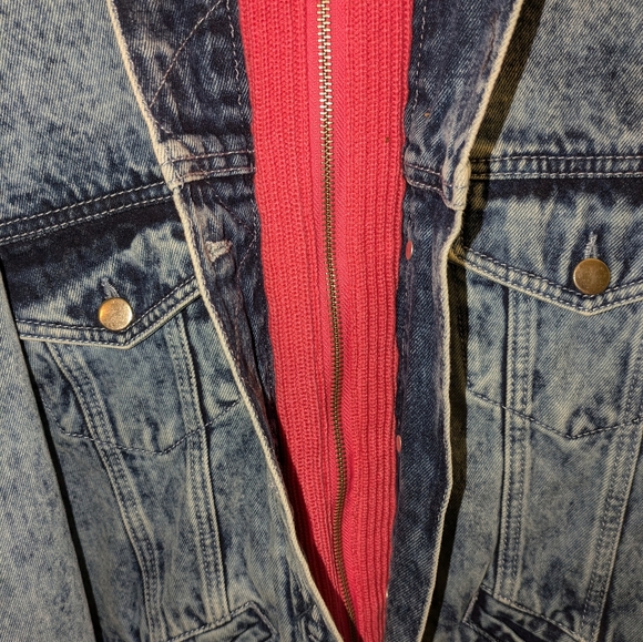 Sipos New York Hooded Jean Jacket Medium - Picture 7 of 7